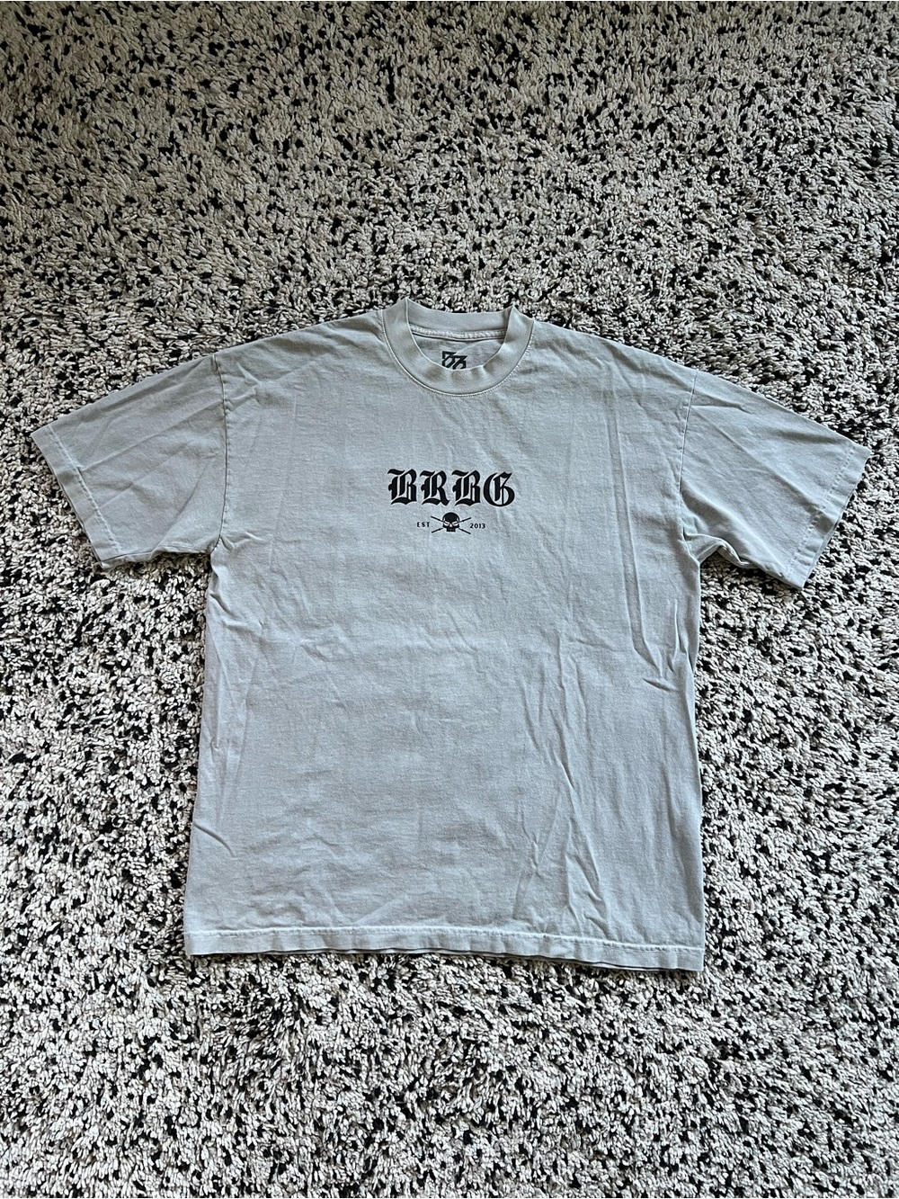 Barbell Brigade Grey Tee Shirt Gym Workout Short Sleeve Men’s Size Large